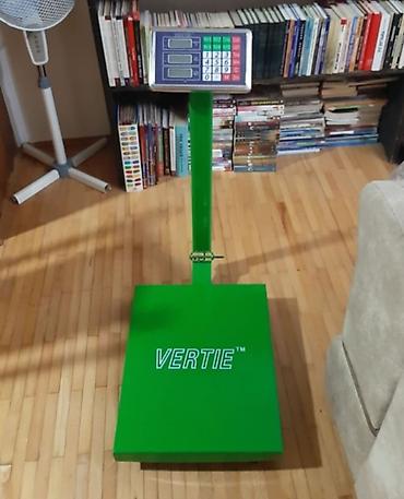 metalac merdevine: Industrijska/vaga za paketnu robu VERTIE - Platforma: čelična, široka — 1