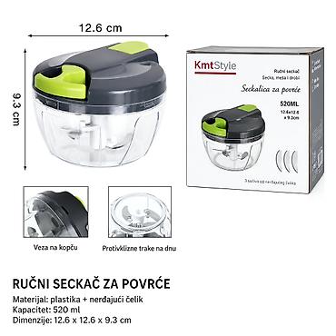 KMT Mali ručno vučeni helikopter 2406755-A Ručna seckalica sa kanapom