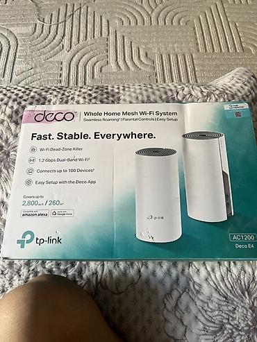 deco роутер: TP-Link Deco E4 (AC1200) — система Mesh Wi‑Fi для всего дома — 1