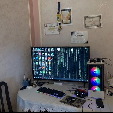 2tb hard disk: Tək sistem bloku Cpu:i7-3770k GPU: RX580 8GB 256 bit qida