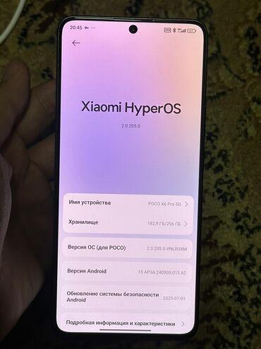 xiaomi router: Poco X6 Pro 5G, 256 ГБ, түсү - Кара, 2 SIM