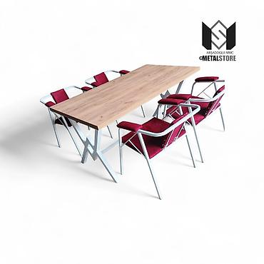 MetalStore – metal karkaslı masa və oturacaq dəsti - Dəst tərkibi: 1