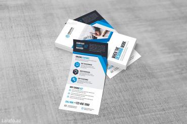 banner capı: Flayerlər daxili vizitkalar böyük və kiçik ölçüde reklamalar Çöl — 2