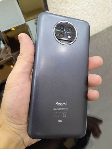 60 manatlıq telefonlar: Xiaomi Redmi Note 9T, 64 GB, rəng - Boz, 
 Barmaq izi, Face ID