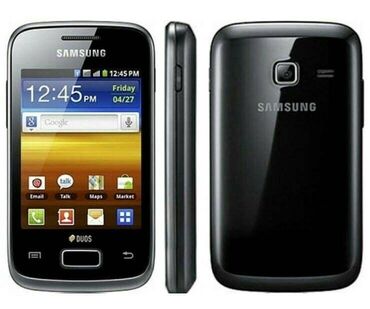 samsung тел: Samsung Galaxy Y Duos, Б/у, < 2 ГБ, цвет - Черный