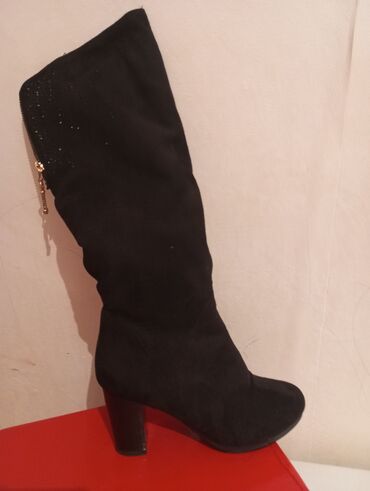 обувь 46 размер: Сапоги, 35, цвет - Черный