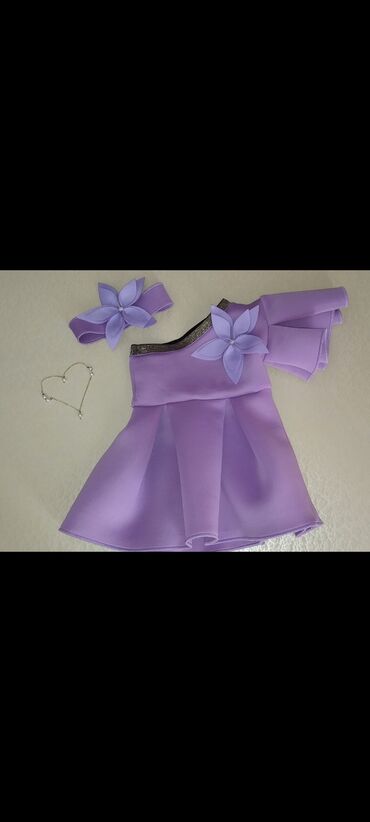 Детская одежда и обувь: Детское платье цвет - Фиолетовый