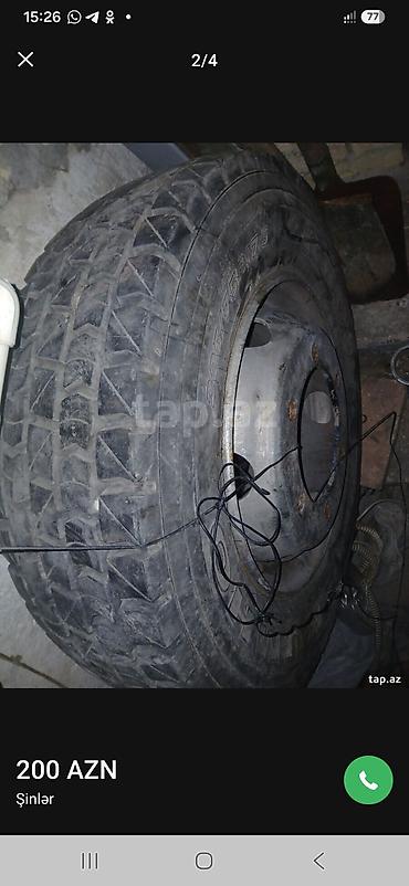 турбаза автомобиль: Şin və disk komplekti - Ölçü: 225/75 R17.5 (tubeless) - Protektor — 8