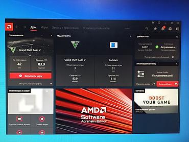 Комплектующие для ПК: Видеокарта для ПК, Б/у, MSI, Radeon RX, 4 ГБ — 10