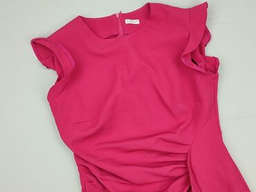 sukienki midi w paski: Women`s dress, size 2XL (EU 44)