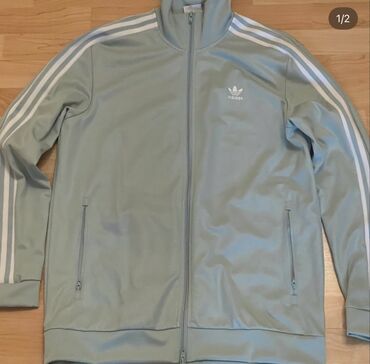 jacket: Gödəkçə Adidas, L (EU 40), rəng - Yaşıl