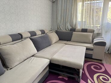 Угловые диваны: Угловой диван, C подушками — 6