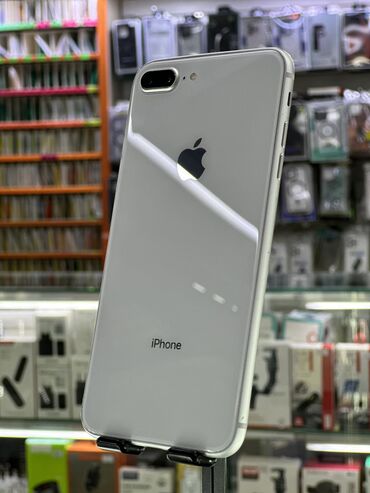 iphone 4s ajfon: IPhone 8 Plus, Б/у, 256 ГБ, Белый, Защитное стекло, Чехол, 100 %