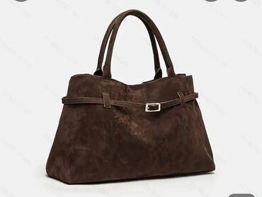 Çantalar: Qara çiyin çantası – franj və zəncir detallı - Material: süni dəri — 6