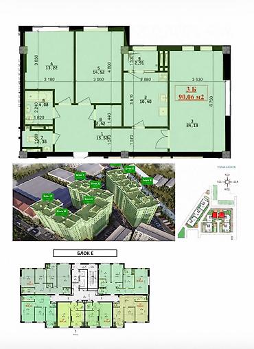 brk group: 3 комнаты, 90 м², Физприборы Элитка, 8 этаж, ПСО (под самоотделку) — 3
