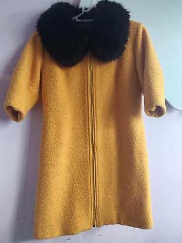 coban geyimi: Uşaq üçün isti qış paltosu - Rəng: xardal-sarı - Model: dizə qədər — 1