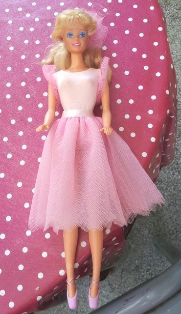 pink cipele oantilopa samo: Barbika balerina RETKO 1986 god. My first barbie original. Limitirana