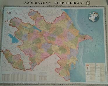 Ofis ləvazimatları: Azərbaycan Respublikasının xəritələri satılır. Siyasi-inzibati — 3