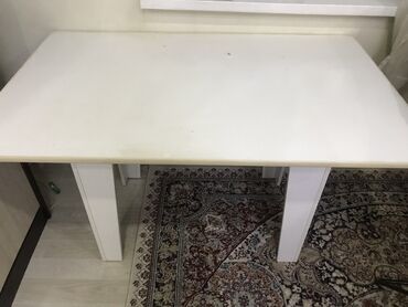 реставрация кухонного стола: Кухонный Стол, цвет - Белый, Б/у