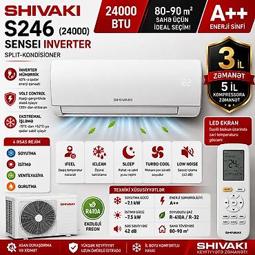 Kondisionerlər: №: 9034 Məhsulun adı: Kondisioner Shivaki S24624000 SENSEI — 2