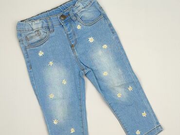 zlota kurtka: Denim pants, So cute, 9-12 months, condition - Perfect