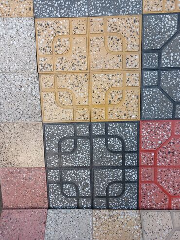 Beton plitələr: Məhsul: Beton mozaik səki/daş döşəmə plitələri Təsvir: - Açıq bej — 6