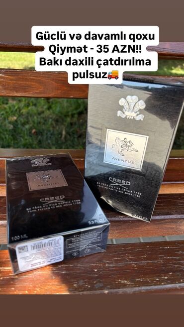 Vitaminlər və BAƏ: Creed aventus 100ml-35 azn
