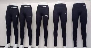 Leggings, Bike shorts: S (EU 36), M (EU 38), L (EU 40), color - Black, Single-colored
