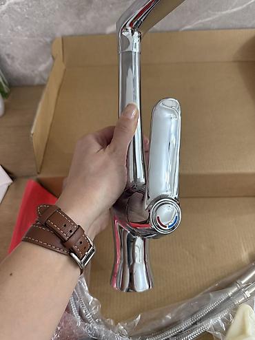 Кухонные краны: Новый! Смеситель для кухонной мойки, однорычажный, хром - Материал — 8