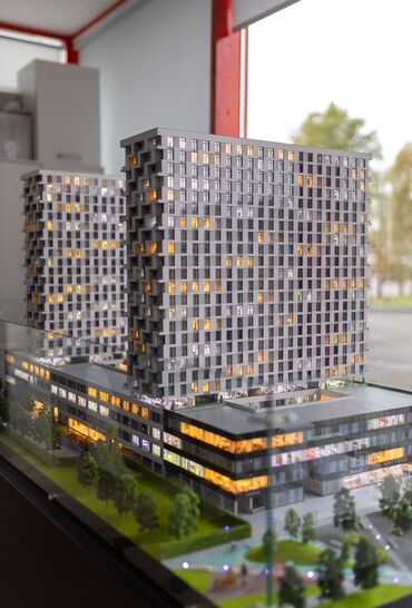 адресные таблички на частный дом: Архитектурный макет многофункционального жилого комплекса -