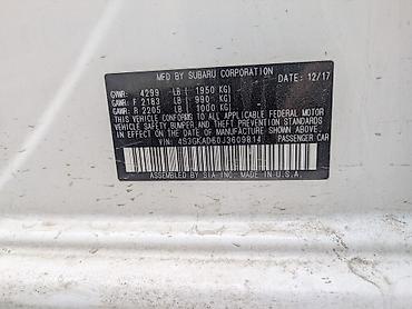 subaru imp: Subaru Impreza: 2018 г., 2 л, Автомат, Седан — 9