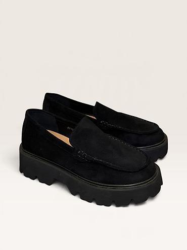 cins: Qalın altlıqlı süet loaferlər - Material: Yumşaq süet üstlük, dəridən — 2