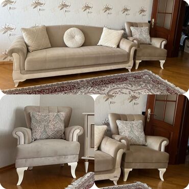 Divan və kreslo dəstləri: RumiBellonadan yumsaq dest .Dest 400₼ satilir .Acilir bazalidir .Unvan
