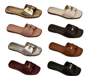 nike patike crvene: Ženske ravne papuče – više boja - Model: otvoreni prsti, slip-on — 1