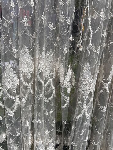 тюль шторы: Шторы Тюли 3-4 метровые в длину Белые 2 шт Белая со стразами 1 шт