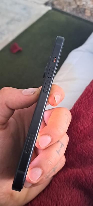 apple mini 5: IPhone 15, 128 GB, Black Titanium, Barmaq izi, Face ID, Zəmanət — 6