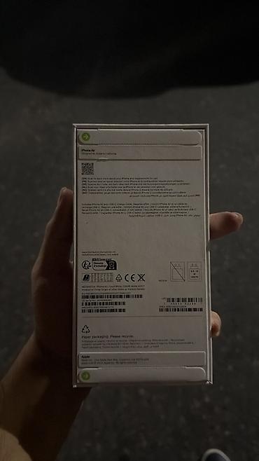 iphone mingecevir: IPhone Air, 256 GB, Ağ, Face ID — 2