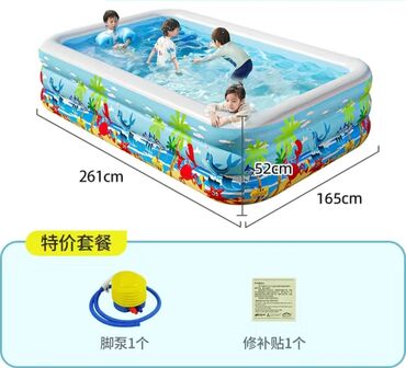сдаю бассейн: Бассейн надувной 

в комплекте насос и клей