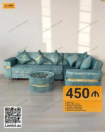 Künc divan dəsti – La Mini - Ölçü: 280 × 200 sm - Mexanizm: Açılan lalafo.az -da Künc divan dəsti – La Mini - Ölçü: 280 × 200 sm - Mexanizm: Açılan