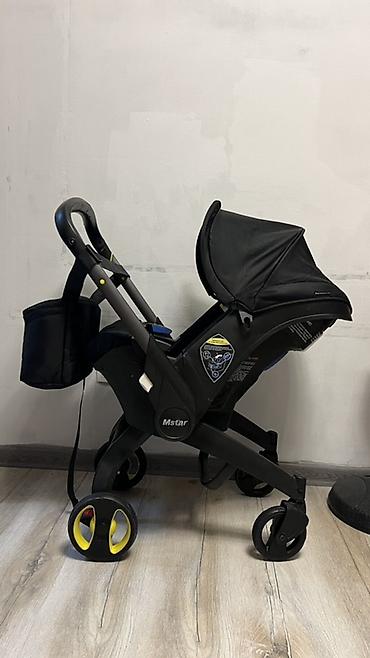 Коляски: Детская коляска-трансформер Mstar (черная) - Универсальная — 7