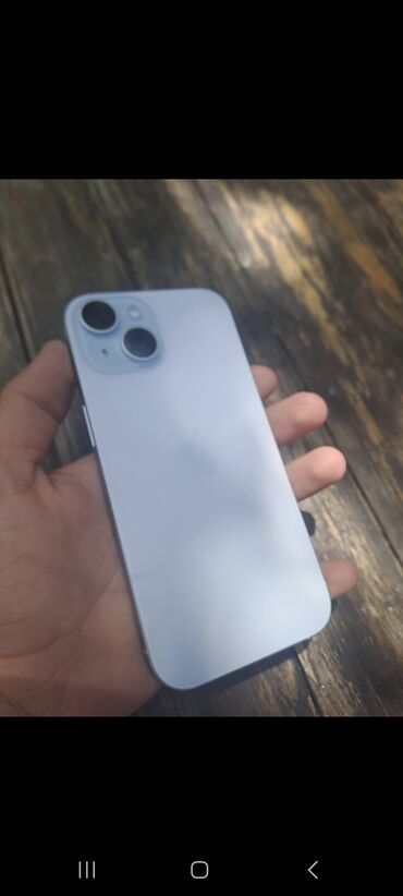 Apple iPhone: IPhone 15, 128 GB, Blue Titanium, Zəmanət, Simsiz şarj, Face ID