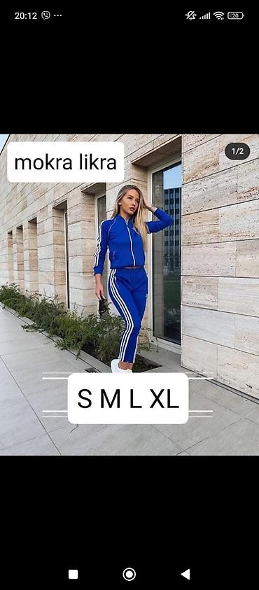 Gornji i donji deo: Komplet trenerka mokra likra 3000dinara ❤️ — 9