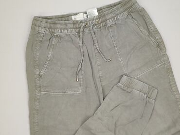 stradivarious cargo: H&M L.O.G.G., Material trousers for women, size M (EU 38)