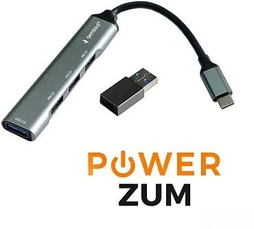 Druga oprema za računare i laptopove: Gembird UHB-U3P4-05 – 4-portni USB hub (USB‑C + USB‑A 3.0) - — 2