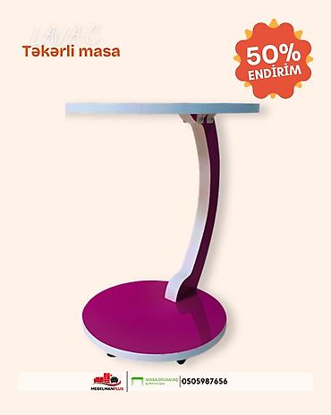 tek stolar: Jurnal masası, Yeni, Açılmayan, Laminat, Yumru masa — 3