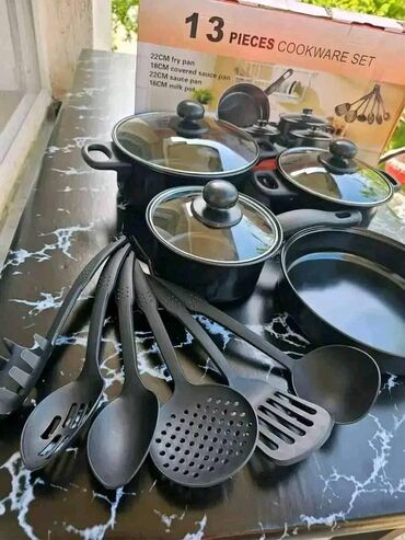 Kompleti posuđa: ŠERPE U ROZE I CRNOJ BOJI 🔥Set šerpi 13 delova🔥 3100 din . 💯💯💯 — 9