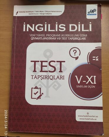 ingilis dili: Ingilis dili test toplusu Hədəf 
Банк тестов по английскому