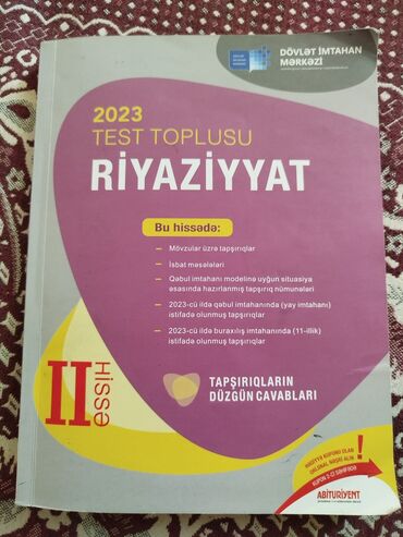 Cadillac: Riyaziyyat test toplusu 2.hissə 2023. Əla vəziyətdədir, içi yazılı