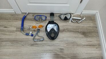 шапочку и очки для плавания: Набор для плавания и сноркелинга. Маска для плавания - 500 сом,очки