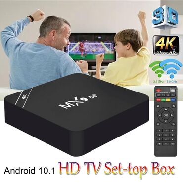 Аксессуары для ТВ и видео: Смарт-приставка Mx9 Box MX9 1/8GB Black Smart-TV приставка MX9